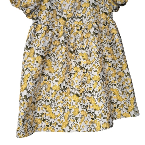 Floral Summer Babydoll Mini Dress with Square Neckline - Picture 5 of 11